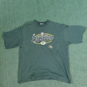 VINTAGE NFL Pro Line Embroidered Green Bay Packers T Shirt Size XXL/XXXL